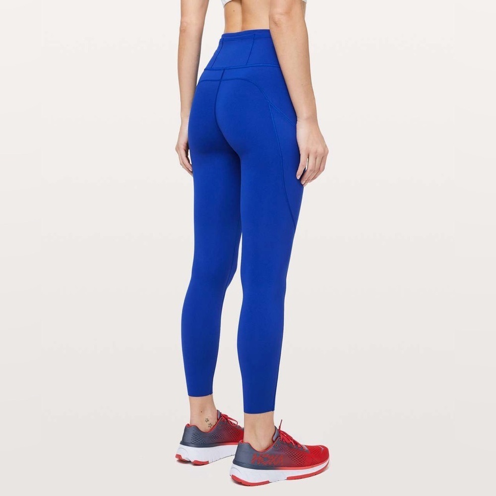 Lululemon Fast & Free 7/8 Tight II Non-Reflective Nulux 25" Jet Stream (521)